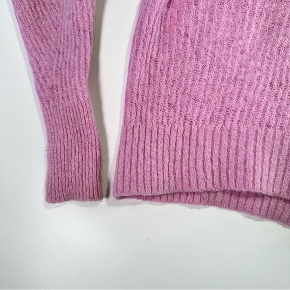 Everlane alpaca mock neck cozy ribbed sweater XS pink - Picture 5 of 11